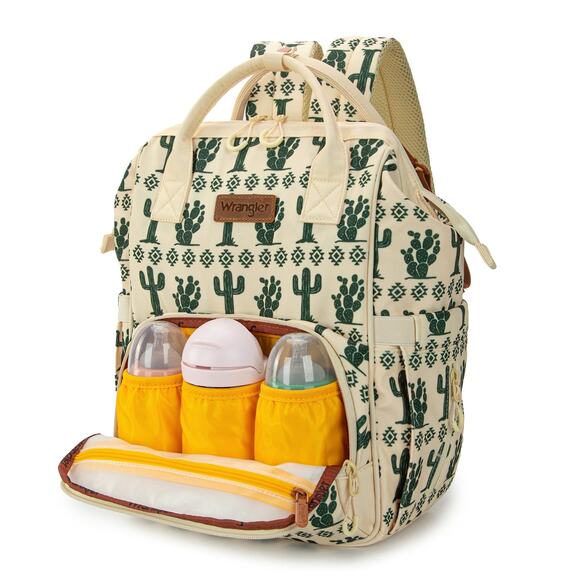 Wrangler Cactus Print Backpack/Baby Travel Bag *NEW in Package* - Picture 4 of 9